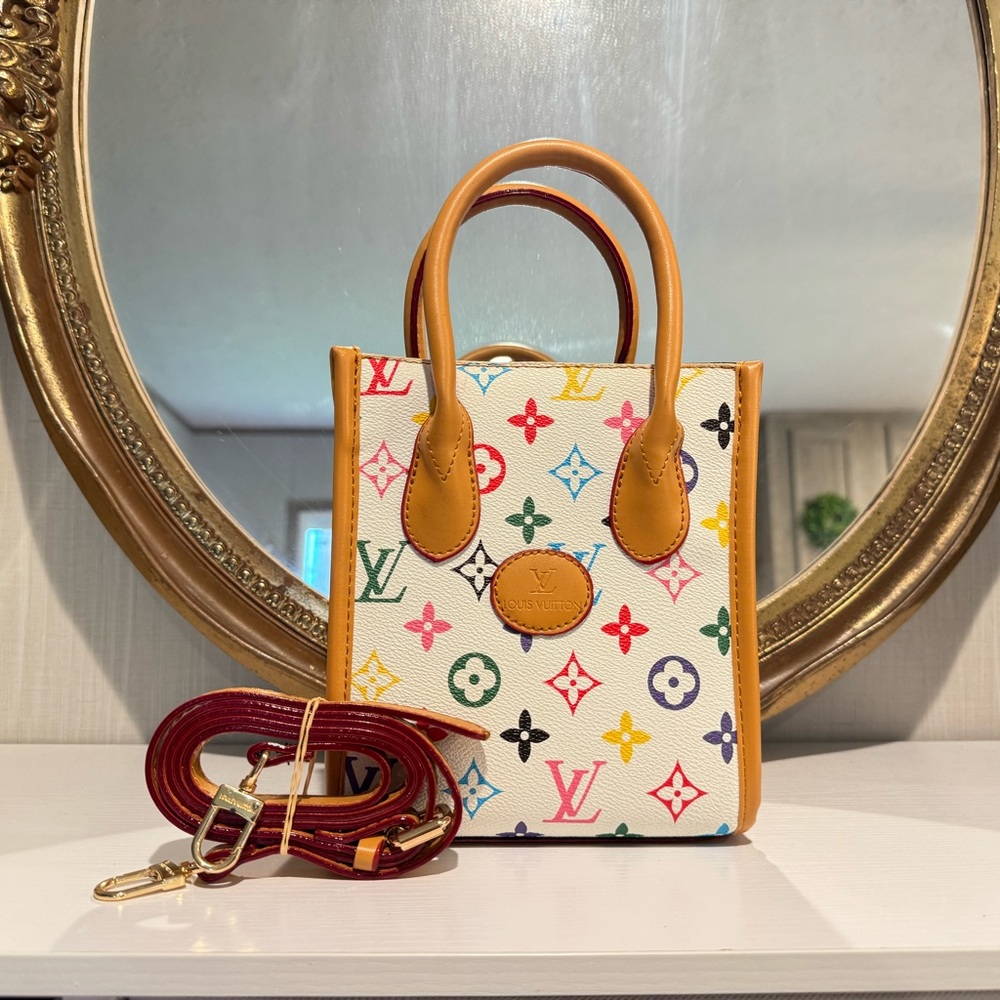 Luxury Monogram Multicolor Mini Bag with long strap